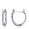 Best reviews of 🌟 1/10 ct. t.w. Diamond Hoop Earrings in 10k White Gold by Belk & Co. 🎁
