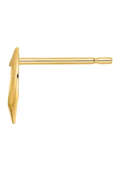 Best Sale ⌛ 14K Yellow Gold Polished Heart Post Earrings by Belk & Co. 😍 -DealsBelk & Co. Store Belk 11535