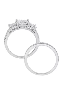 Brand new ✨ 2 Piece 1.33 ct. t.w. Diamond Bridal Ring Set in 14k White Gold by Belk & Co. ❤️ -DealsBelk & Co. Store Belk 11563