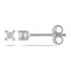 Best Sale 🤩 1/6 ct. t.w. Diamond Princess-Cut Solitaire Stud Earrings In Sterling Silver by Belk & Co. ❤️