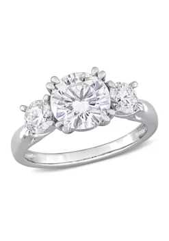 Best Sale 🔔 2.8 ct. t.w. Created Moissanite Engagement Ring in 10K White Gold by Belk & Co. 😀 -DealsBelk & Co. Store Belk 11606