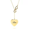 Top 10 🔔 10k Yellow Gold Infinity Heart Necklace by Belk & Co. 🧨