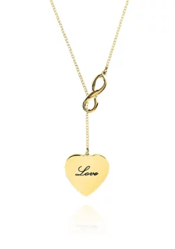 Top 10 🔔 10k Yellow Gold Infinity Heart Necklace by Belk & Co. 🧨