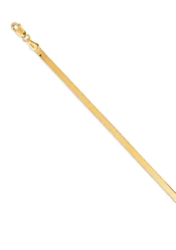 Top 10 👏 14k Yellow Gold Herringbone Bracelet by Belk & Co. 😉