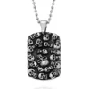 New ⭐ Men's Stainless Steel Skull 🐶 Dog Tag Pendant by Belk & Co. 🌟