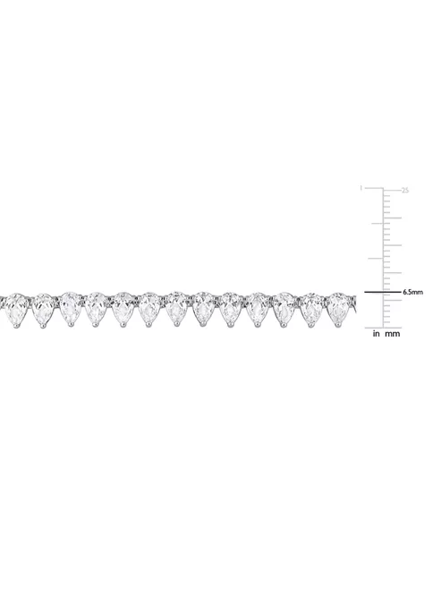 Best deal ๐ Lab Created 44.50 ct. t.g.w. Created White Sapphire Teardrop Tennis Necklace in Sterling Silver by Belk & Co. ๐งจ 2 Best deal ๐ Lab Created 44.50 ct. t.g.w. Created White Sapphire Teardrop Tennis Necklace in Sterling Silver by Belk & Co. ๐งจ - Image 2