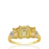 Discount 😀 10k Yellow Gold Citrine and Diamond Ring by Belk & Co. 🎁