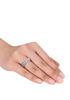 Flash Sale 🔔 1/8 ct. t.w. Diamond Heart Link Bridal Ring Set in Sterling Silver by Belk & Co. 😉 -DealsBelk & Co. Store Belk 11755