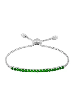 Best reviews of 💯 1.14 ct. t.w. Created Emerald Bolo Bracelet in Sterling Silver by Belk & Co. 😉 -DealsBelk & Co. Store Belk 11770