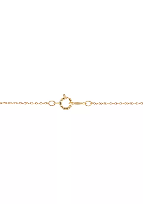 Brand new 💯 1/10 ct. t.w. Diamond and Lab Created Opal Necklace with 18" Box Chain in 10K Yellow Gold by Belk & Co. ✨ 3 Brand new 💯 1/10 ct. t.w. Diamond and Lab Created Opal Necklace with 18" Box Chain in 10K Yellow Gold by Belk & Co. ✨ - Image 3