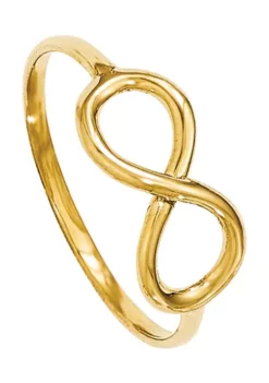 Discount 🥰 14K Yellow Gold Polished Infinity Ring by Belk & Co. 👍 -DealsBelk & Co. Store Belk 11798