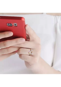 Flash Sale ⭐ Multi-Color Gemstones Open Heart Ring in 10k Yellow Gold by Belk & Co. 🔔 -DealsBelk & Co. Store Belk 11822