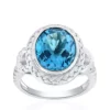 Hot Sale 🥰 Blue Topaz Ring in Sterling Silver by Belk & Co. ⌛