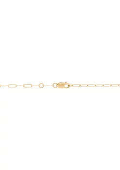 Deals 🌟 Stick on Paperclip Necklace in 10K Yellow Gold by Belk & Co. 🛒 -DealsBelk & Co. Store Belk 11904