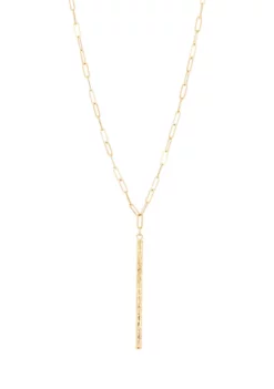 Deals 🌟 Stick on Paperclip Necklace in 10K Yellow Gold by Belk & Co. 🛒 -DealsBelk & Co. Store Belk 11906
