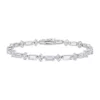 Cheap ✔️ Lab Created 13.8 ct. t.w. Created White Sapphire Bracelet in Sterling Silver by Belk & Co. 🧨