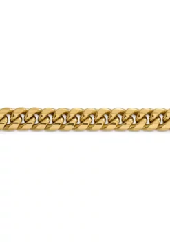 Top 10 ❤️ Mens 14K Yellow Gold 9.3 Millimeter Semi Solid Miami Cuban Chain Bracelet by Belk & Co. 🔔 -DealsBelk & Co. Store Belk 11959