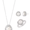Flash Sale 🌟 Freashwater Pearl and White Topaz Set in Sterling Silver by Belk & Co. 🎁