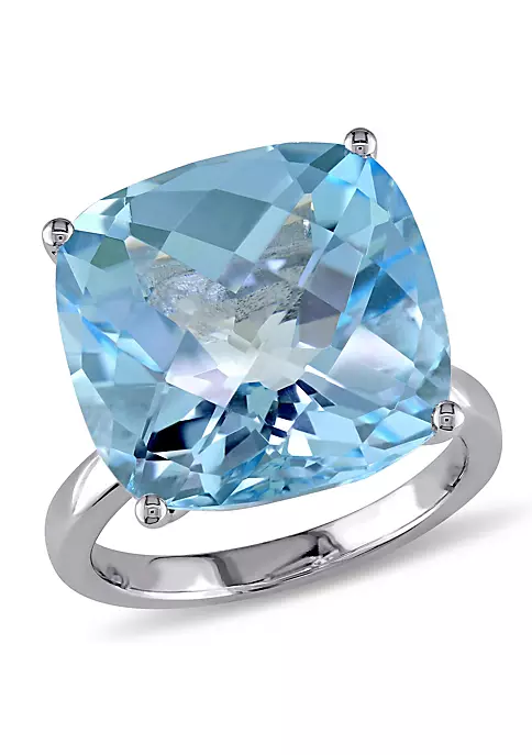 Brand new โ 18.45 ct. t.g.w. Sky Blue Topaz Cocktail Ring in 14K White Gold by Belk & Co. ๐ 1 Brand new โ 18.45 ct. t.g.w. Sky Blue Topaz Cocktail Ring in 14K White Gold by Belk & Co. ๐