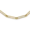New 🛒 14K Yellow Gold Polished Hollow Paperclip Link Necklace by Belk & Co. 👍
