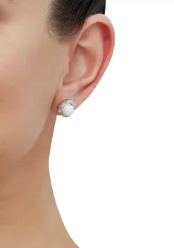 Flash Sale 🌟 Freashwater Pearl and White Topaz Set in Sterling Silver by Belk & Co. 🎁 -DealsBelk & Co. Store Belk 1200