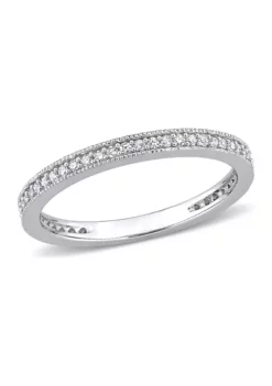 Top 10 ๐ 1/4 CT TW Diamond Eternity Band in 14k White Gold by Belk & Co. ๐