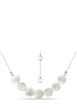 Discount 🔥 12 Millimeter Freshwater Pearl Necklace in Sterling Silver by Belk & Co. 👏 -DealsBelk & Co. Store Belk 12058