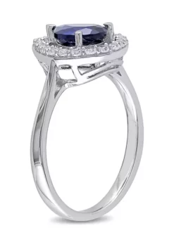 Best Pirce 😉 Lab Created Created Blue and Created White Sapphire Teardrop Halo Ring in Sterling Silver by Belk & Co. ✔️ 7 Best Pirce 😉 Lab Created Created Blue and Created White Sapphire Teardrop Halo Ring in Sterling Silver by Belk & Co. ✔️ -DealsBelk & Co. Store Belk 12071
