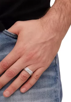 Discount 🔥 Men's 1/4 ct. t.w. Diamond Ring in 10K White Gold by Belk & Co. ⭐ -DealsBelk & Co. Store Belk 12115