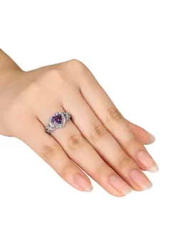 Best Sale ❤️ Amethyst and Diamond Heart Ring in Sterling Silver by Belk & Co. 🎉 6 Best Sale ❤️ Amethyst and Diamond Heart Ring in Sterling Silver by Belk & Co. 🎉 -DealsBelk & Co. Store Belk 12138