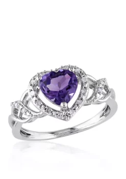 Best Sale ❤️ Amethyst and Diamond Heart Ring in Sterling Silver by Belk & Co. 🎉 7 Best Sale ❤️ Amethyst and Diamond Heart Ring in Sterling Silver by Belk & Co. 🎉 -DealsBelk & Co. Store Belk 12139