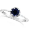 Cheapest 💯 Sterling Silver 5mm Round Sapphire Ring by Belk & Co. 🌟