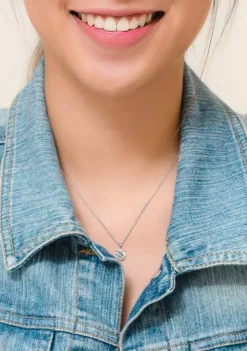 Buy ⌛ Lab Created 1.61 ct. t.g.w. Created White Sapphire Solitaire Pendant with Chain in Sterling Silver by Belk & Co. 😉 -DealsBelk & Co. Store Belk 12171