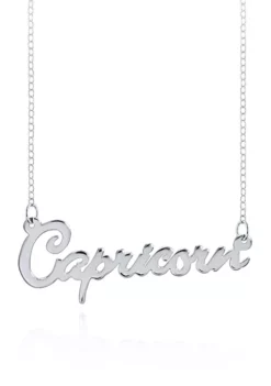 Best Sale ❤️ Sterling Silver Capricorn Necklace by Belk & Co. 👏
