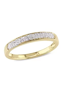 Wholesale 🥰 1/10 ct. t.w. Diamond Anniversary Band in 10K Yellow Gold by Belk & Co. 👍