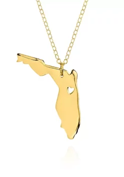 Best Pirce 💯 10k Yellow Gold Florida State Pendant by Belk & Co. ✔️