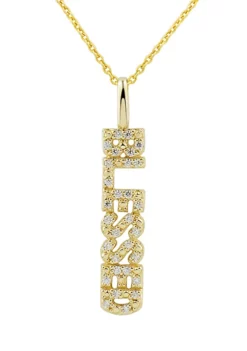 Cheap 🔥 1/10 ct. t.w. Diamond Pendant with 18 Inch Cable Chain in 10K Yellow Gold by Belk & Co. 😉