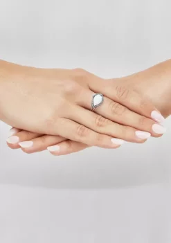 Cheapest 👏 Created Opal and White Topaz Ring in Sterling Silver by Belk & Co. 😍 -DealsBelk & Co. Store Belk 12224