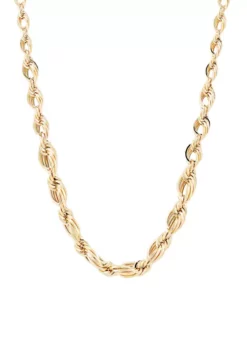 Outlet 💯 Open Oval Rope Chain in 10K Yellow Gold by Belk & Co. 🔥