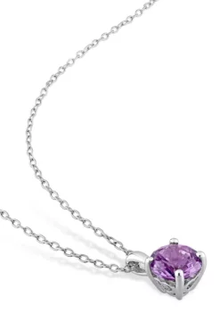 Best reviews of ❤️ Lab Created 4 4/5 CT TGW Created Alexandrite Solitaire Stud Earring and Pendant with chain Set in Sterling Silver by Belk & Co. 🔥 -DealsBelk & Co. Store Belk 12318