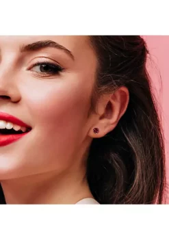 Deals ⌛ Lab Created 2 CT TGW Created Ruby Earrings in Sterling Silver by Belk & Co. 😍 -DealsBelk & Co. Store Belk 12324