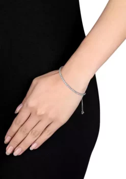 Flash Sale 💯 3.78 ct. t.g.w. Blue Topaz Tassel Bolo Bracelet in Sterling Silver by Belk & Co. 🥰 -DealsBelk & Co. Store Belk 12345