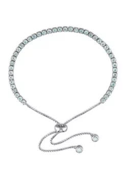 Flash Sale 💯 3.78 ct. t.g.w. Blue Topaz Tassel Bolo Bracelet in Sterling Silver by Belk & Co. 🥰 -DealsBelk & Co. Store Belk 12346