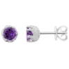 Best Pirce ✔️ Sterling Silver 6mm Round Amethyst Stud Earrings by Belk & Co. 🔔
