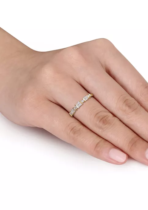 Brand new 🥰 1/4 ct. t.w. Diamond Anniversary Band in 10K Yellow Gold by Belk & Co. 🥰 4 Brand new 🥰 1/4 ct. t.w. Diamond Anniversary Band in 10K Yellow Gold by Belk & Co. 🥰 - Image 4