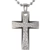Brand new 🤩 Mens Stainless Steel 35mm Cross Pendant with Black Plating on 22 in. Ball Chain with Lobster Lock by Belk & Co. 😀