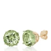 Coupon 🧨 10k Yellow Gold Green Amethyst Stud Earrings by Belk & Co. 🔥
