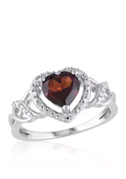 Best Sale 🥰 Garnet and Diamond Heart Ring in Sterling Silver by Belk & Co. 🔥 7 Best Sale 🥰 Garnet and Diamond Heart Ring in Sterling Silver by Belk & Co. 🔥 -DealsBelk & Co. Store Belk 12447
