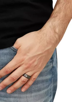 Hot Sale ❤️ Men's Gray Steel Band in Tungsten by Belk & Co. 🔥 -DealsBelk & Co. Store Belk 12450