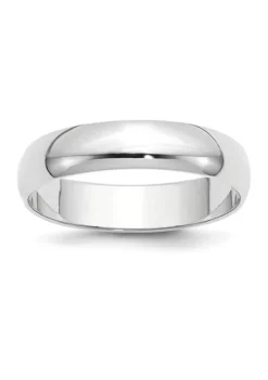 Budget 🎉 Women's 14K White Gold 5 Millimeter Lightweight Half Round Band by Belk & Co. 🎉 -DealsBelk & Co. Store Belk 12479
